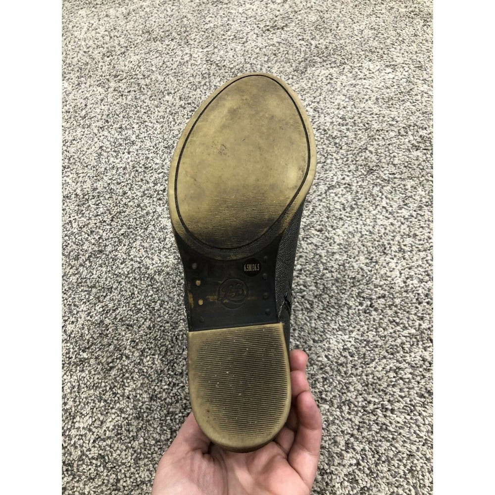 Lucky Brand Bootie Metallic 6.5 Silver Leather - Picture 8 of 8